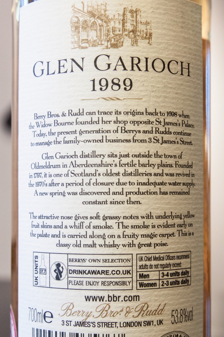 Glen Garioch 24 Year Old 1989